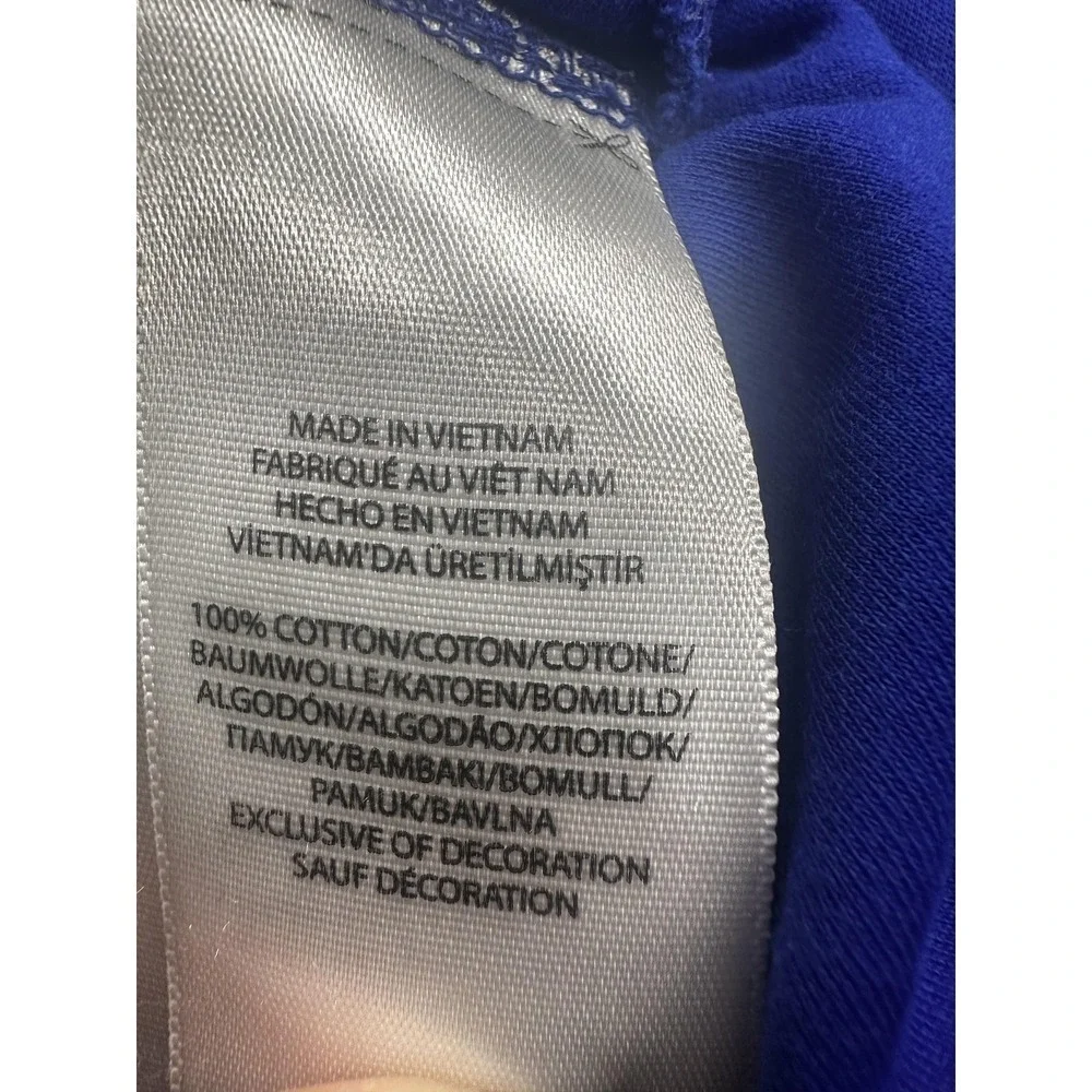 Polo Ralph Lauren Polo Shirt Mens Large Royal Blue‎ Custom Slim Fit Long Sleeve